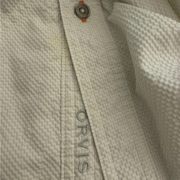 Orvis Open Air Caster Long-Sleeve White Button Shirt Men’s XLT Tall UPF50 Vented - Picture 10 of 14